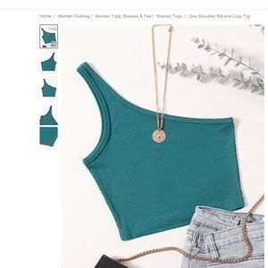 SHEIN One Shoulder Basic Tank